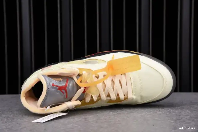 Bmlin Retro Jordan 5 OFF-WHITE DH8565-100 Sail 0602